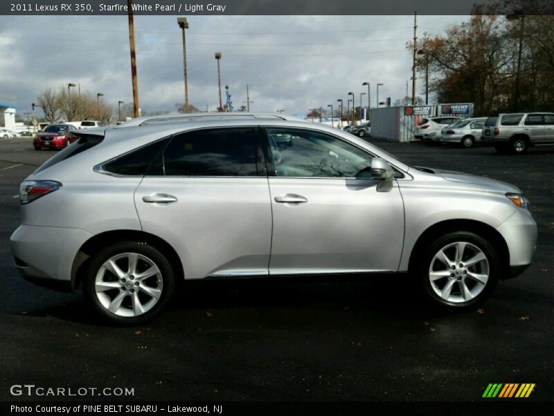 Starfire White Pearl / Light Gray 2011 Lexus RX 350