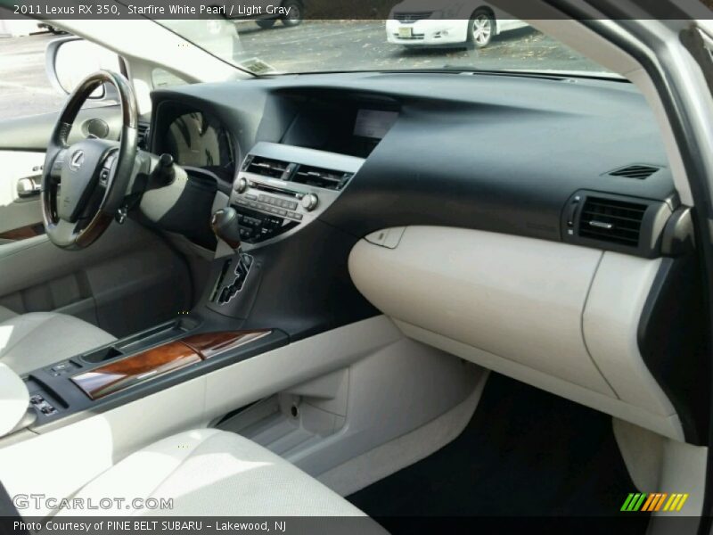 Starfire White Pearl / Light Gray 2011 Lexus RX 350