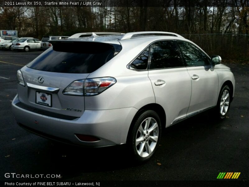 Starfire White Pearl / Light Gray 2011 Lexus RX 350