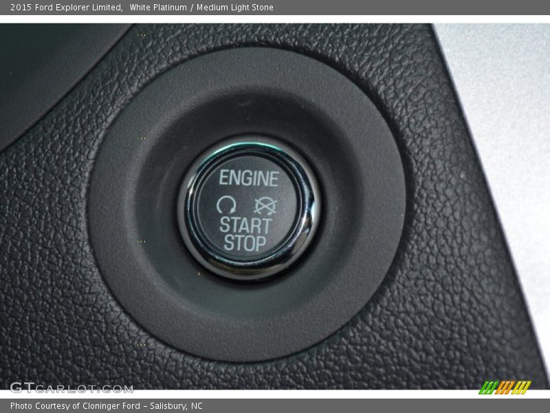 White Platinum / Medium Light Stone 2015 Ford Explorer Limited