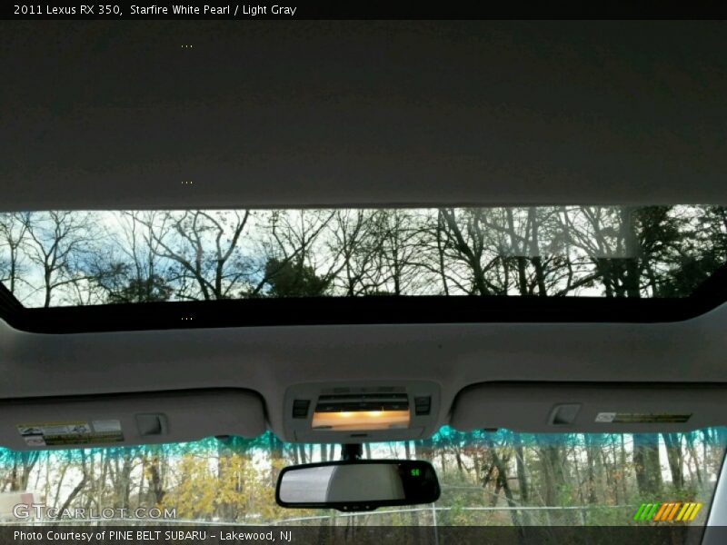 Starfire White Pearl / Light Gray 2011 Lexus RX 350