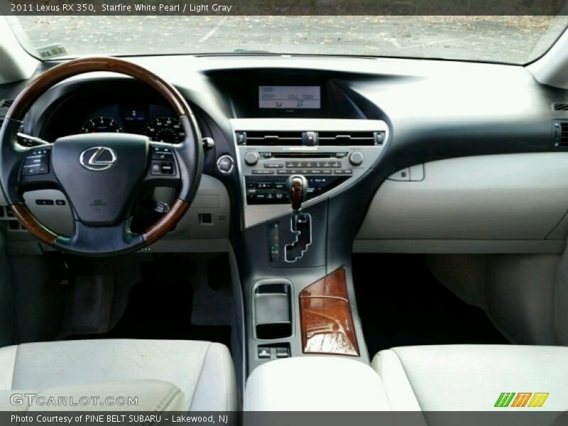 Starfire White Pearl / Light Gray 2011 Lexus RX 350