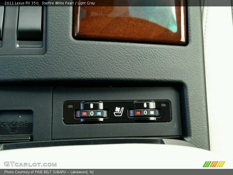 Starfire White Pearl / Light Gray 2011 Lexus RX 350