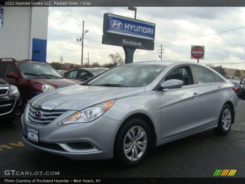 Radiant Silver / Gray 2012 Hyundai Sonata GLS