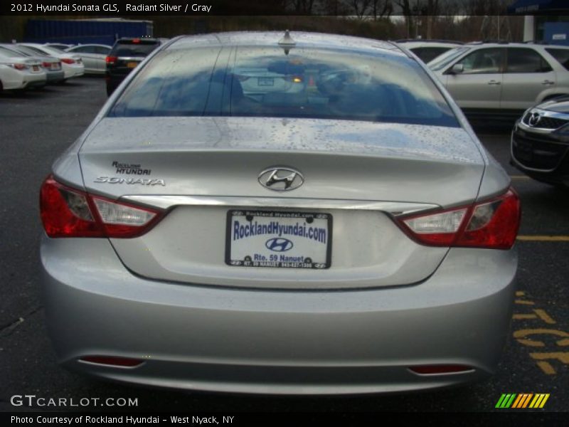 Radiant Silver / Gray 2012 Hyundai Sonata GLS