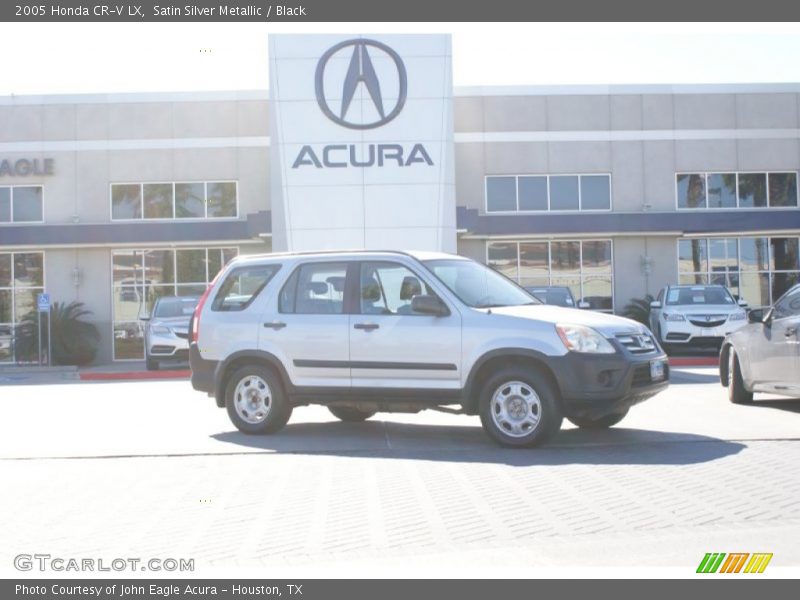 Satin Silver Metallic / Black 2005 Honda CR-V LX