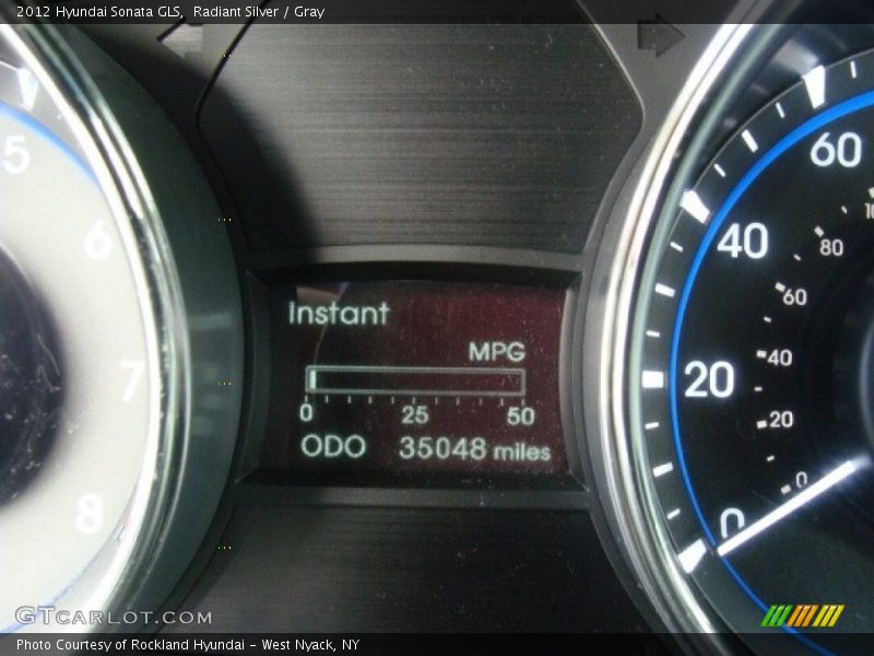 Radiant Silver / Gray 2012 Hyundai Sonata GLS