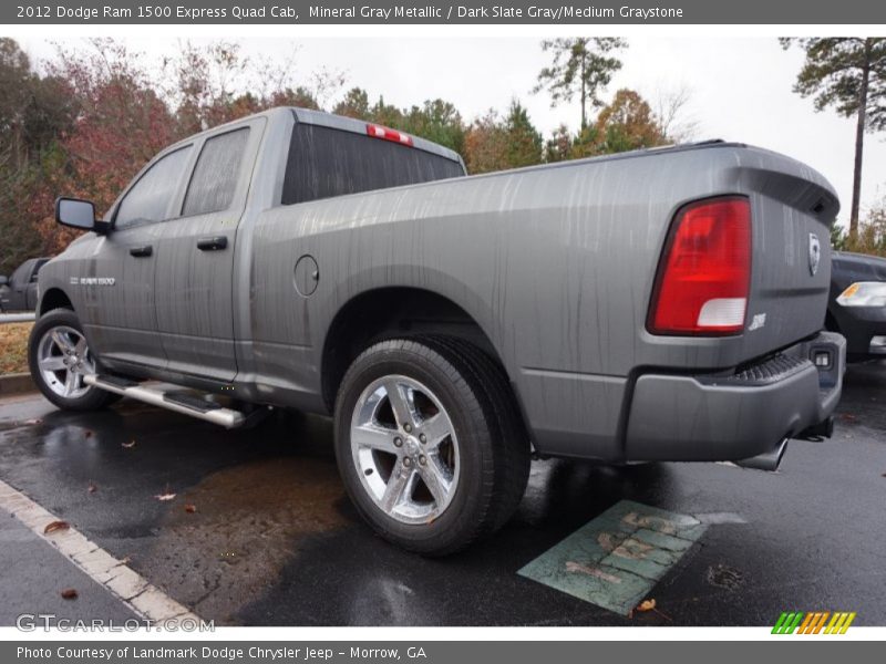 Mineral Gray Metallic / Dark Slate Gray/Medium Graystone 2012 Dodge Ram 1500 Express Quad Cab