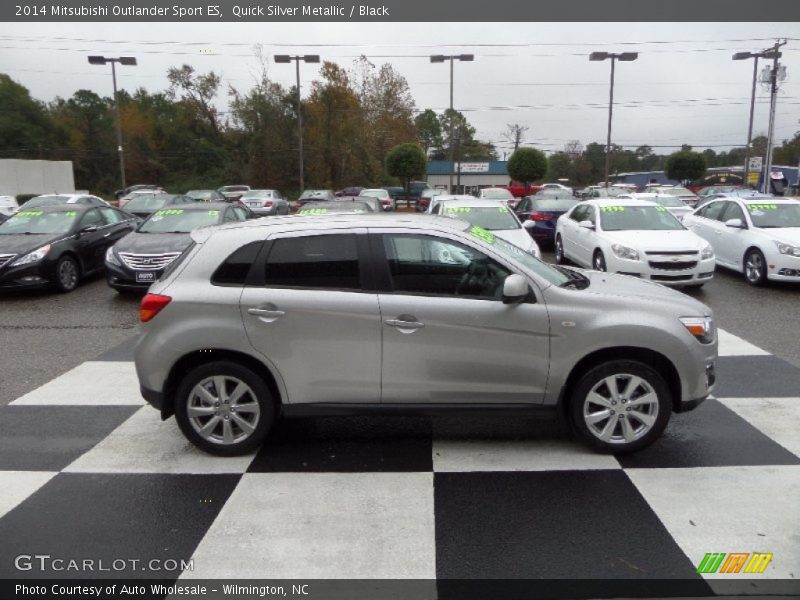 Quick Silver Metallic / Black 2014 Mitsubishi Outlander Sport ES