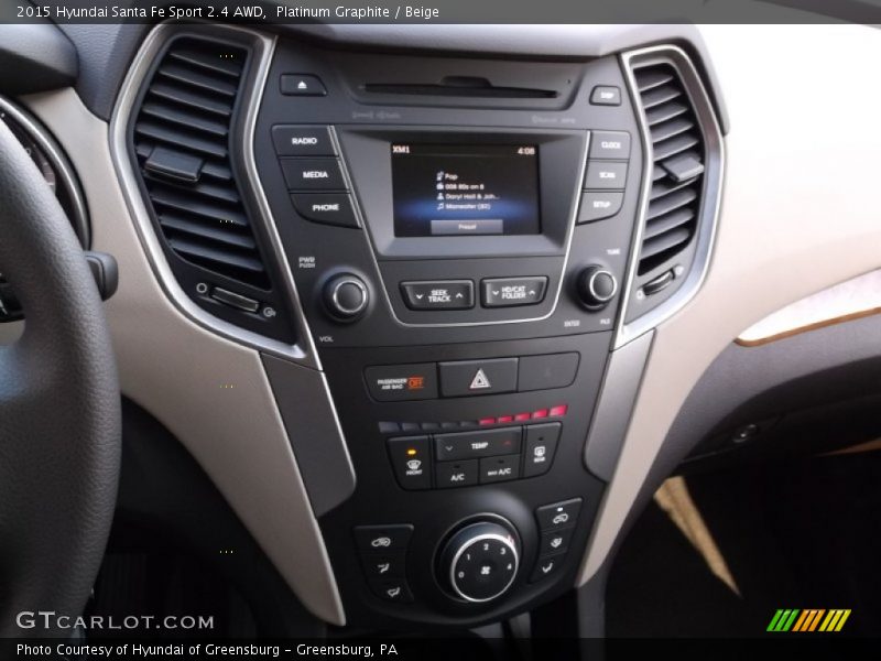 Platinum Graphite / Beige 2015 Hyundai Santa Fe Sport 2.4 AWD