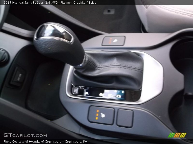 Platinum Graphite / Beige 2015 Hyundai Santa Fe Sport 2.4 AWD