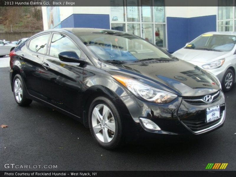 Black / Beige 2013 Hyundai Elantra GLS