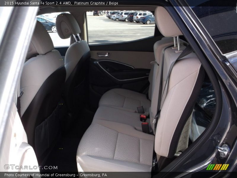 Platinum Graphite / Beige 2015 Hyundai Santa Fe Sport 2.4 AWD