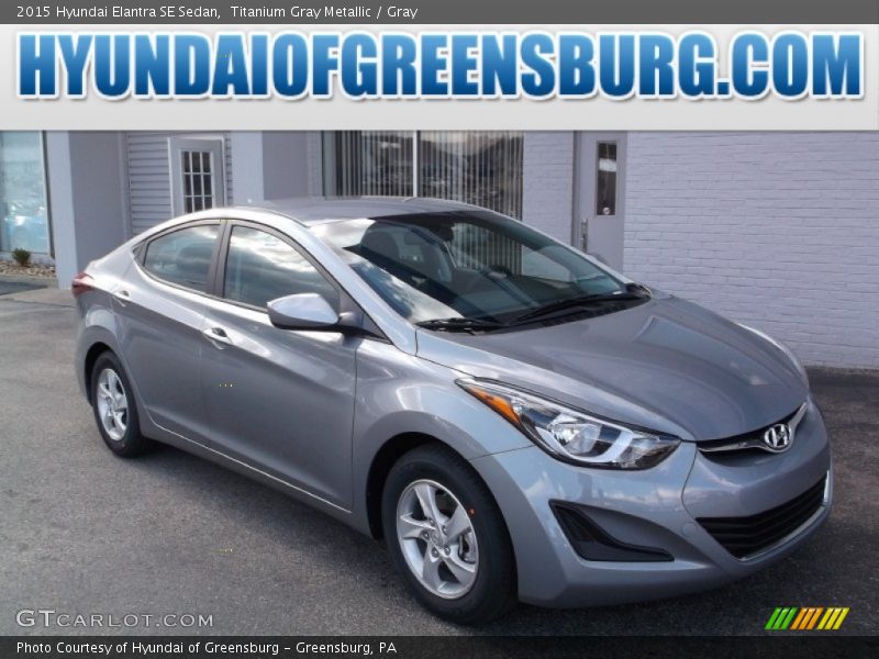 Titanium Gray Metallic / Gray 2015 Hyundai Elantra SE Sedan