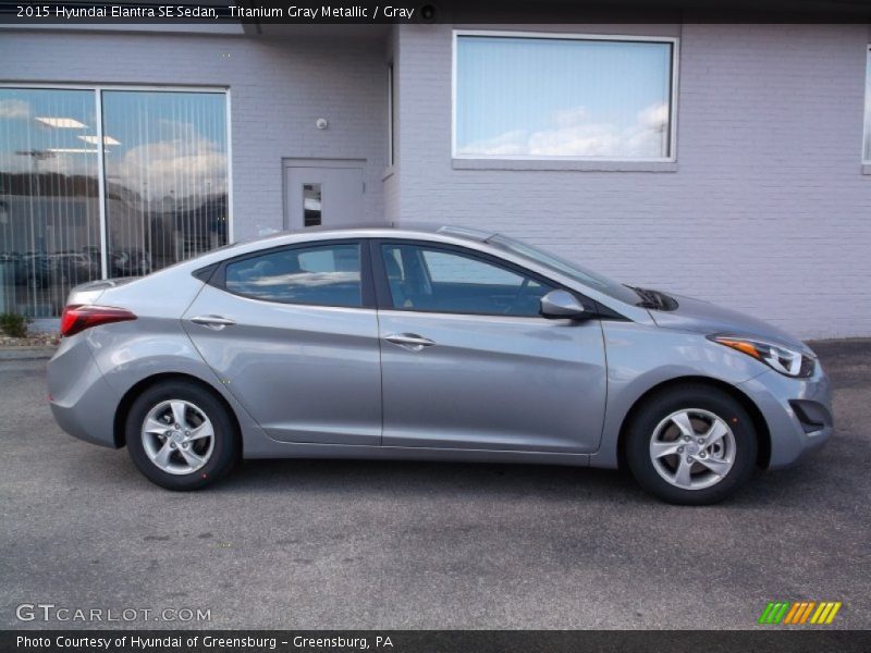 Titanium Gray Metallic / Gray 2015 Hyundai Elantra SE Sedan