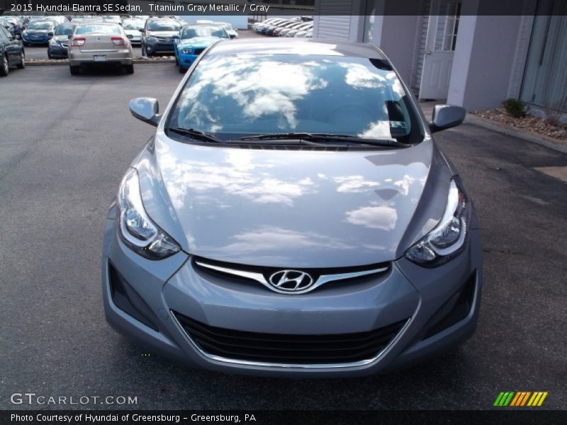 Titanium Gray Metallic / Gray 2015 Hyundai Elantra SE Sedan