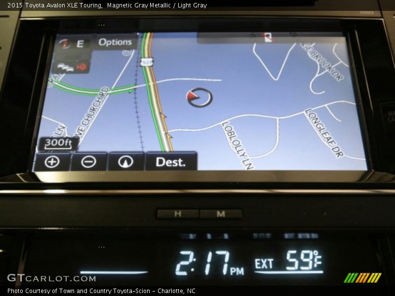Navigation of 2015 Avalon XLE Touring