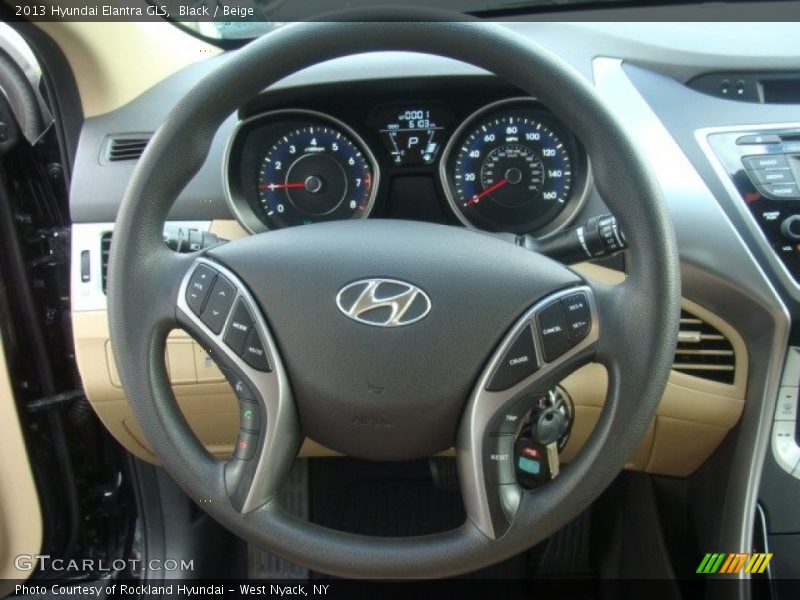 Black / Beige 2013 Hyundai Elantra GLS