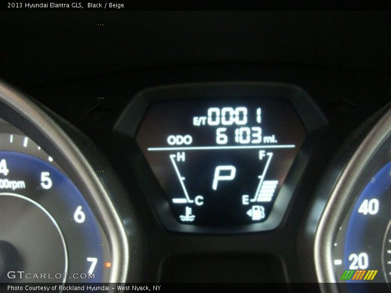 Black / Beige 2013 Hyundai Elantra GLS
