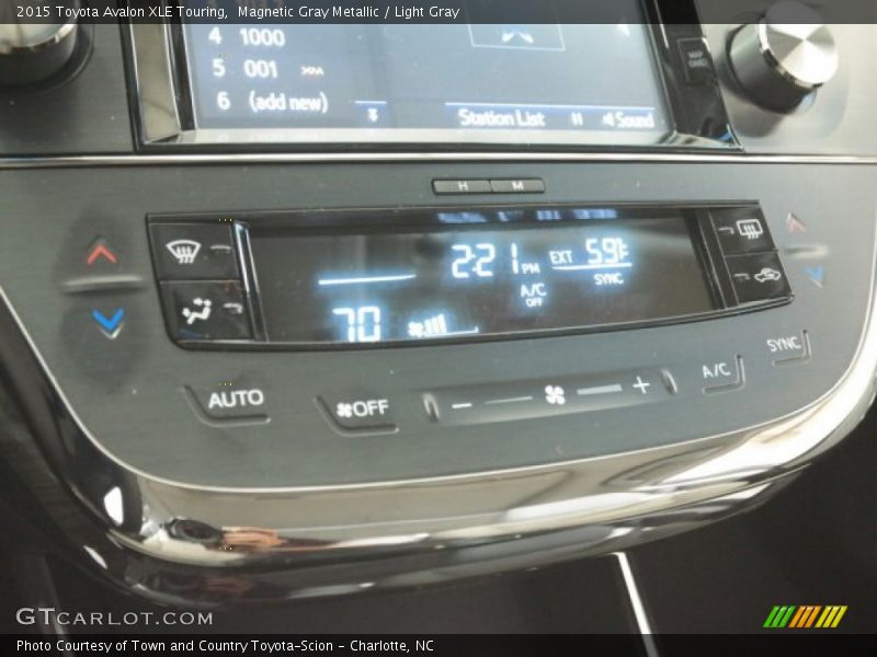 Controls of 2015 Avalon XLE Touring