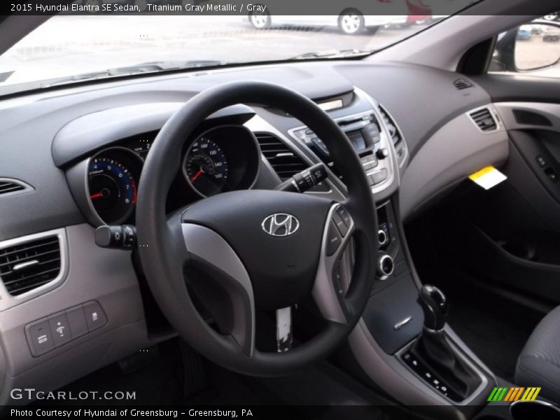 Titanium Gray Metallic / Gray 2015 Hyundai Elantra SE Sedan