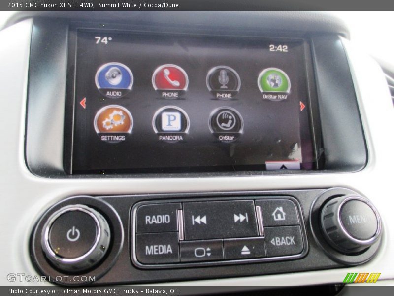 Summit White / Cocoa/Dune 2015 GMC Yukon XL SLE 4WD