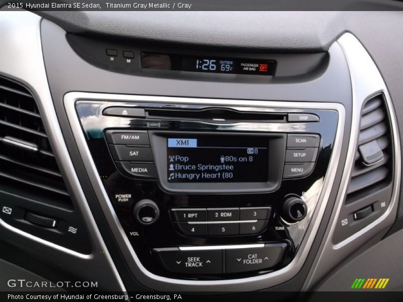 Titanium Gray Metallic / Gray 2015 Hyundai Elantra SE Sedan