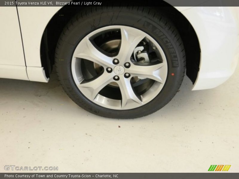 Blizzard Pearl / Light Gray 2015 Toyota Venza XLE V6