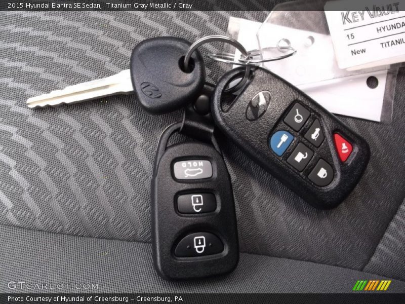 Titanium Gray Metallic / Gray 2015 Hyundai Elantra SE Sedan
