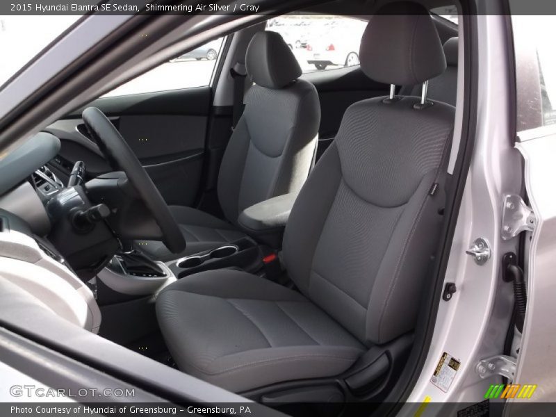 Shimmering Air Silver / Gray 2015 Hyundai Elantra SE Sedan