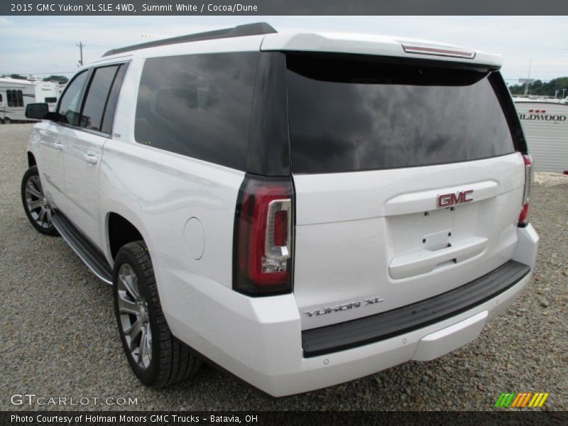 Summit White / Cocoa/Dune 2015 GMC Yukon XL SLE 4WD