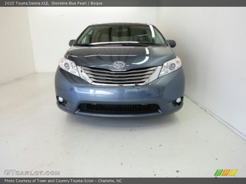 Shoreline Blue Pearl / Bisque 2015 Toyota Sienna XLE
