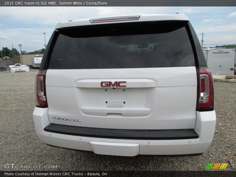 Summit White / Cocoa/Dune 2015 GMC Yukon XL SLE 4WD