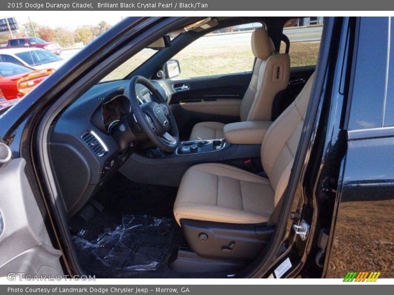 Brilliant Black Crystal Pearl / Black/Tan 2015 Dodge Durango Citadel