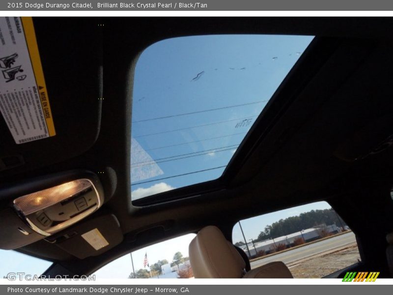 Brilliant Black Crystal Pearl / Black/Tan 2015 Dodge Durango Citadel