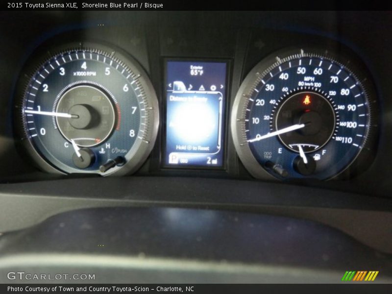 Shoreline Blue Pearl / Bisque 2015 Toyota Sienna XLE