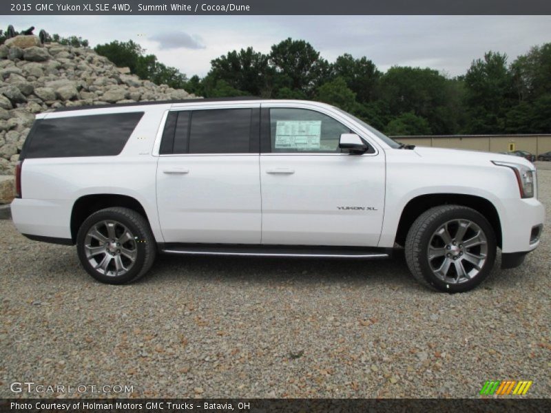 Summit White / Cocoa/Dune 2015 GMC Yukon XL SLE 4WD