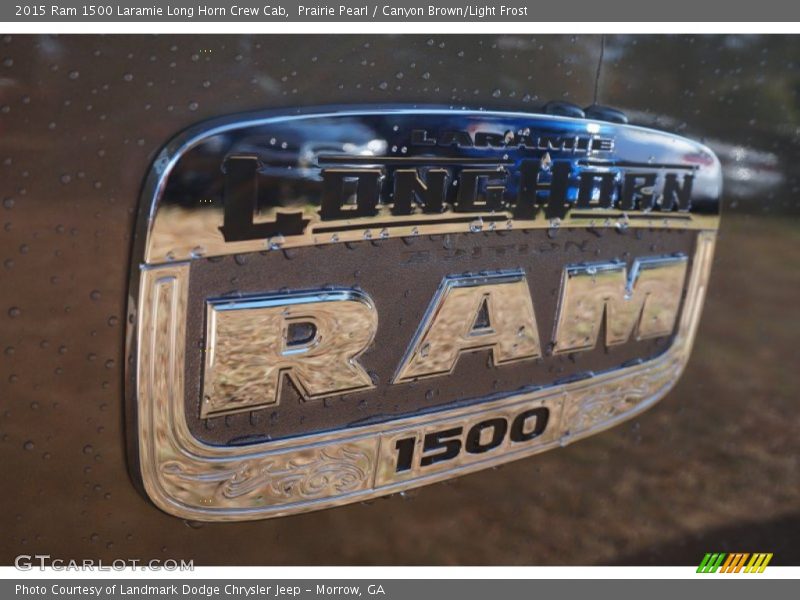 Prairie Pearl / Canyon Brown/Light Frost 2015 Ram 1500 Laramie Long Horn Crew Cab