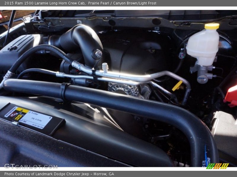Prairie Pearl / Canyon Brown/Light Frost 2015 Ram 1500 Laramie Long Horn Crew Cab