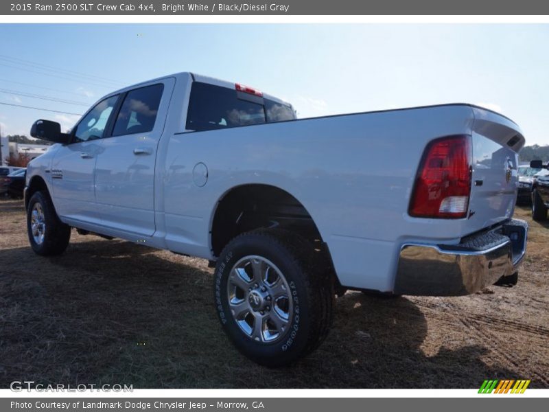 Bright White / Black/Diesel Gray 2015 Ram 2500 SLT Crew Cab 4x4