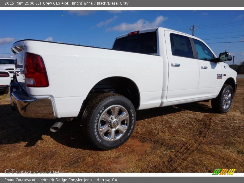 Bright White / Black/Diesel Gray 2015 Ram 2500 SLT Crew Cab 4x4