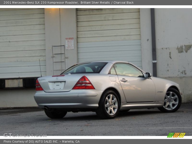 Brilliant Silver Metallic / Charcoal Black 2001 Mercedes-Benz SLK 230 Kompressor Roadster