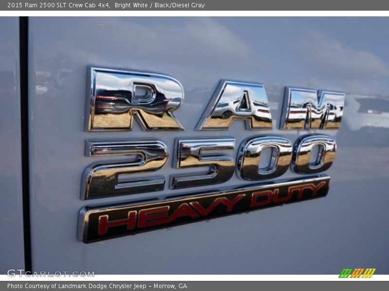Bright White / Black/Diesel Gray 2015 Ram 2500 SLT Crew Cab 4x4