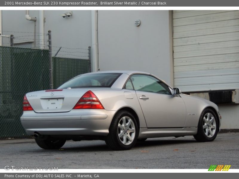 Brilliant Silver Metallic / Charcoal Black 2001 Mercedes-Benz SLK 230 Kompressor Roadster