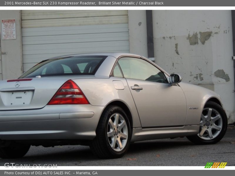 Brilliant Silver Metallic / Charcoal Black 2001 Mercedes-Benz SLK 230 Kompressor Roadster