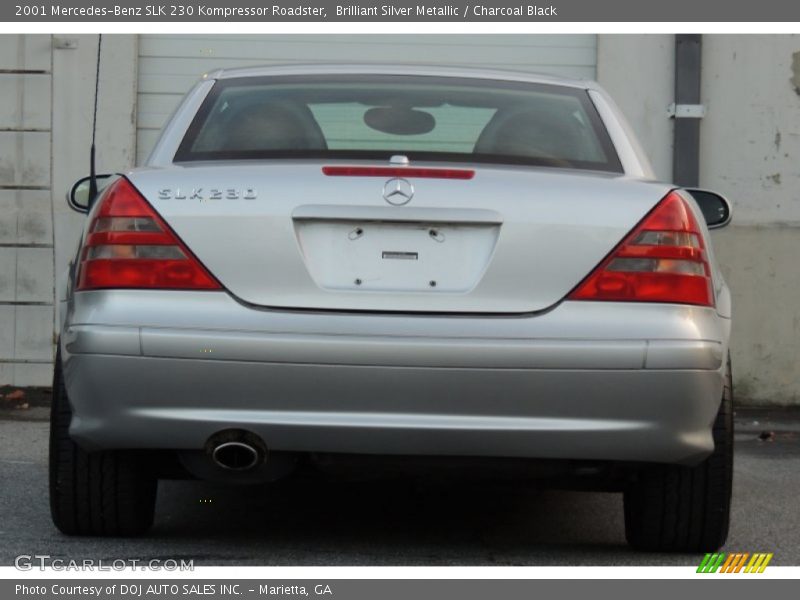 Brilliant Silver Metallic / Charcoal Black 2001 Mercedes-Benz SLK 230 Kompressor Roadster