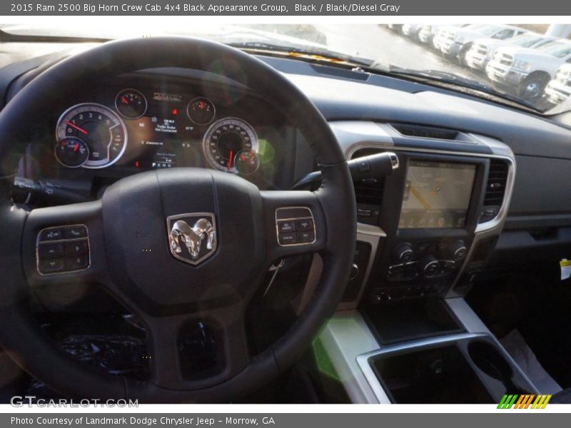 Black / Black/Diesel Gray 2015 Ram 2500 Big Horn Crew Cab 4x4 Black Appearance Group