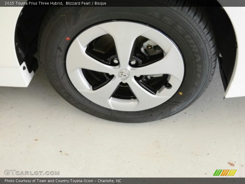 Blizzard Pearl / Bisque 2015 Toyota Prius Three Hybrid