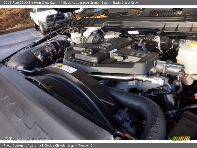 Black / Black/Diesel Gray 2015 Ram 2500 Big Horn Crew Cab 4x4 Black Appearance Group