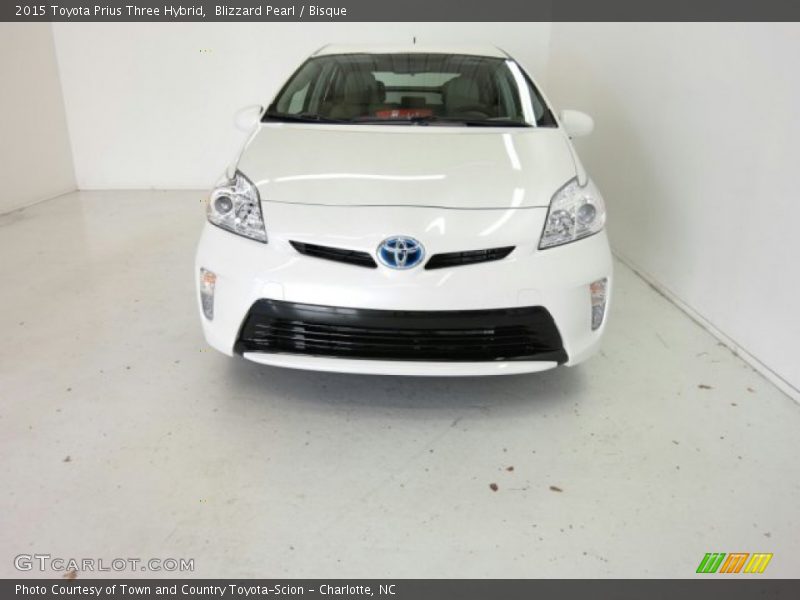 Blizzard Pearl / Bisque 2015 Toyota Prius Three Hybrid